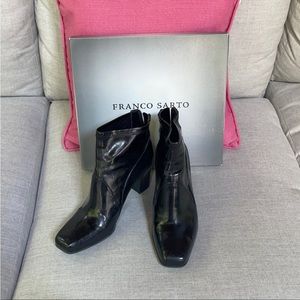 Franco Sarto Black Leather Booties